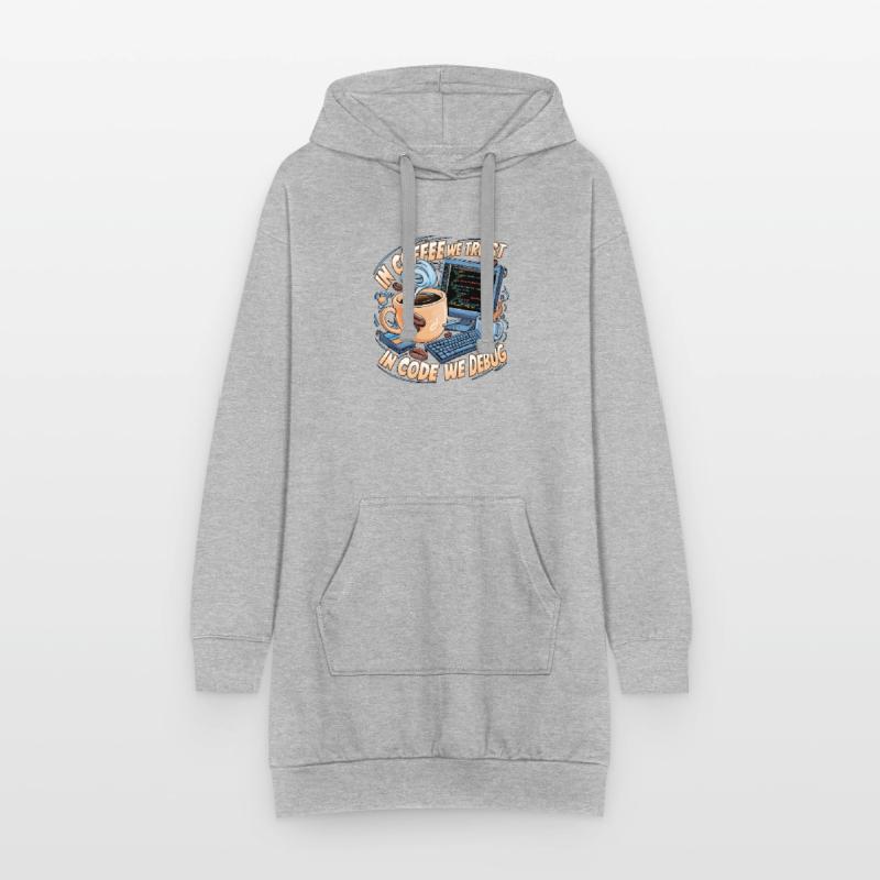 CoffeeCode Debug: In Code We Debug Hoodie Dress