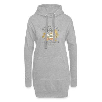 Homeschool mom like a regular mom but cooler - Hoodie-Kleid - Grau meliert - Vorne