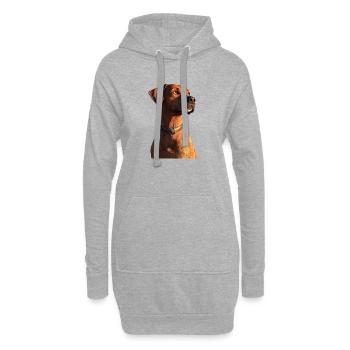 Rhodesian Ridgeback Chien de chasse Chiens Pride Ridgeback - Sweat-shirt à capuche long Femme - gris chiné - Devant