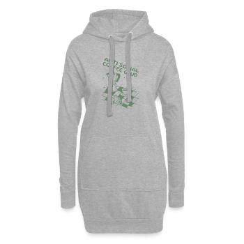 Club de café antisocial - Sweat-shirt à capuche long Femme - gris chiné - Devant