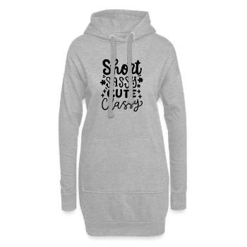 Kleinkind Kinder - Hoodie-Kleid - Grau meliert - Vorne