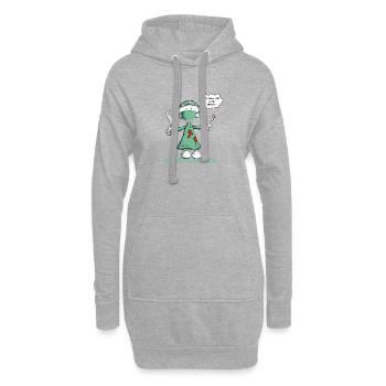 neurochirurgien disant chirurgien bâton figure dessin animé - Sweat-shirt à capuche long Femme - gris chiné - Devant