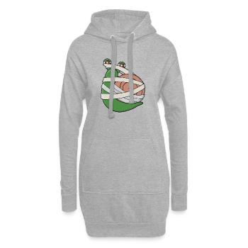 Mummy Snail - Hoodie Dress - heather grey - Front