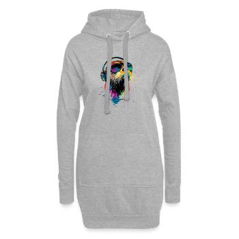 Loutre Loutre de mer Loutre Loutre Martre amour Loutre mignonne - Sweat-shirt à capuche long Femme - gris chiné - Devant