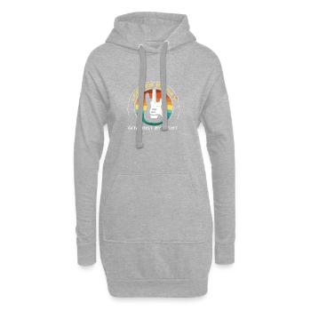 Lehrer le jour Guitariste la nuit - Sweat-shirt à capuche long Femme - gris chiné - Devant