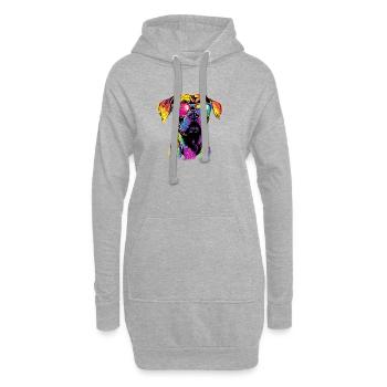 Deutscher Boxer Hunde Boxerverein German Boxer - Hoodie-Kleid - Grau meliert - Vorne