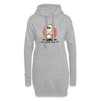 No Respawn Today? – Verwirrter Geist Cartoon - Sweat-shirt à capuche long Femme - gris chiné - Devant