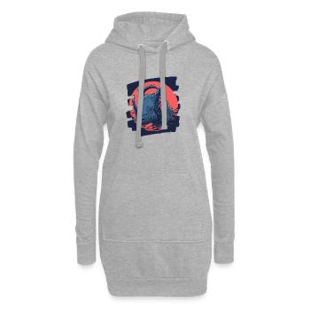 Nashorn - Hoodie-Kleid - Grau meliert - Vorne