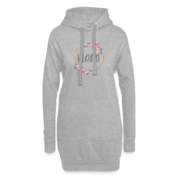 Klara Girl Name Cadeau personnalisé - Sweat-shirt à capuche long Femme - gris chiné - Devant