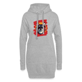 Pomsky - Hoodie-Kleid - Grau meliert - Vorne