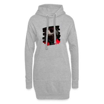 Robbe - Hoodie-Kleid - Grau meliert - Vorne