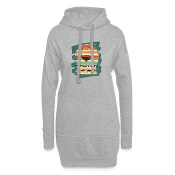 Härzbluetwalliserin Walliserin Wallis Schweiz - Hoodie-Kleid - Grau meliert - Vorne