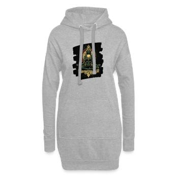 Yoga Namaste Meditation - Hoodie-Kleid - Grau meliert - Vorne