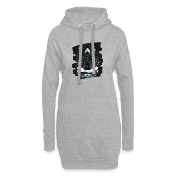 Yoga Namaste Meditation - Hoodie-Kleid - Grau meliert - Vorne