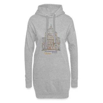 Wien, Kunstmuseum KHM, Handzeichnung Österreich - Hoodie-Kleid - Grau meliert - Vorne