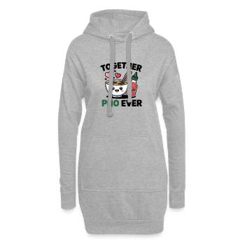 Together Pho Ever Vietnam Voyage Nouilles Soup Pho - Sweat-shirt à capuche long Femme - gris chiné - Devant