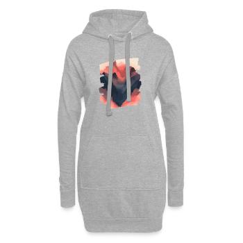 Berge Klettern Kletterer Wandern - Hoodie-Kleid - Grau meliert - Vorne