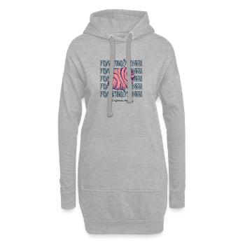 Franzbrötchen - Das Original aus Hamburg - Hoodie-Kleid - Grau meliert - Vorne