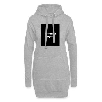 Introverting – Quiet Mode ON - Sweat-shirt à capuche long Femme - gris chiné - Devant