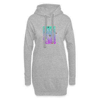 COOLER SPRUCH FÜR MEHRSPRACHLER, INTERNATIONAL - Hoodie-Kleid - Grau meliert - Vorne