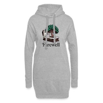 Gedenkbaum des Lebensdesigns - Hoodie-Kleid - Grau meliert - Vorne