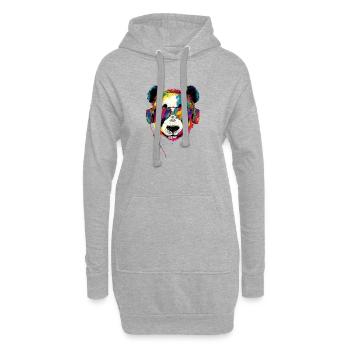 Panda Ours Pandas Géants Panda Géant Mignon Panda Ours Panda - Sweat-shirt à capuche long Femme - gris chiné - Devant