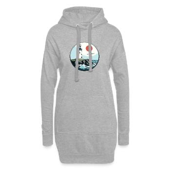 Leuchtturm - Hoodie-Kleid - Grau meliert - Vorne