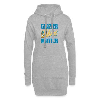 Glazier Work Has Value Respect The Trade - Hoodie-Kleid - Grau meliert - Vorne