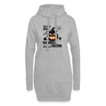 Costume d'Halloween effrayant - Sweat-shirt à capuche long Femme - gris chiné - Devant