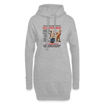 Pension Pension Retraite Drôle de retraité - Sweat-shirt à capuche long Femme - gris chiné - Devant