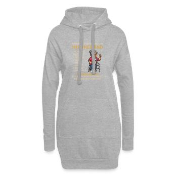 Pension Pension Retraite Drôle de retraité - Sweat-shirt à capuche long Femme - gris chiné - Devant