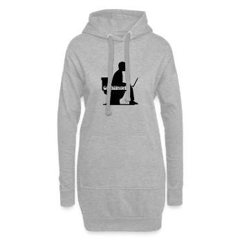 Toilette Bureau Bureau Bureau à domicile Association - Sweat-shirt à capuche long Femme - gris chiné - Devant
