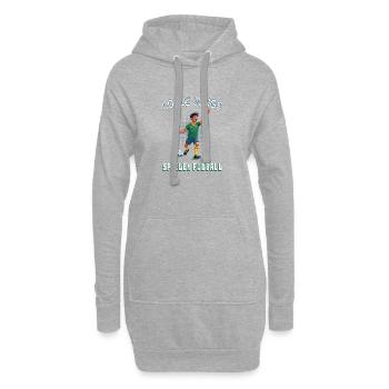Garçons cool jouant au football – Kids Design - Sweat-shirt à capuche long Femme - gris chiné - Devant