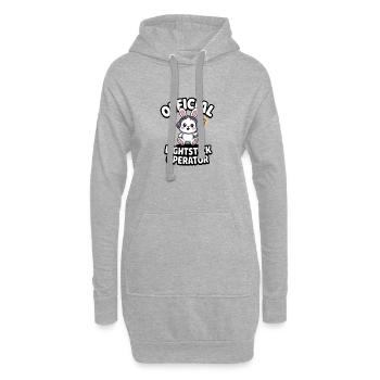 K-Pop Fan Lightstick Corée - Sweat-shirt à capuche long Femme - gris chiné - Devant