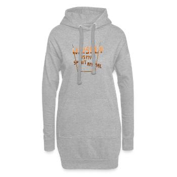 Whiskey Spruch Whiskeytrinker Whiskeyliebhaber - Hoodie-Kleid - Grau meliert - Vorne