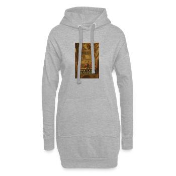 Das letzte Pre-Workout-Festmahl - Hoodie-Kleid - Grau meliert - Vorne