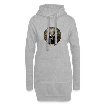 Spartaner Helm Gladiator - Hoodie-Kleid - Grau meliert - Vorne