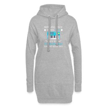 Technicien du son Lustig Technicien du son Ingénieur du son - Sweat-shirt à capuche long Femme - gris chiné - Devant