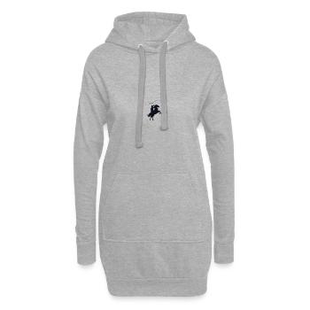 Lasso, Rodéo, Cheval - Sweat-shirt à capuche long Femme - gris chiné - Devant