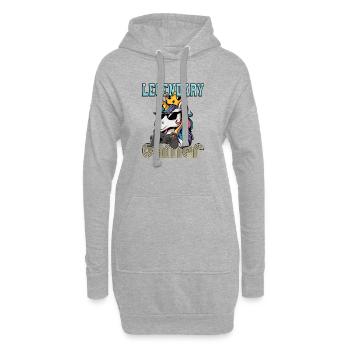 Joueur légendaire - Unicorn Gaming - Sweat-shirt à capuche long Femme - gris chiné - Devant