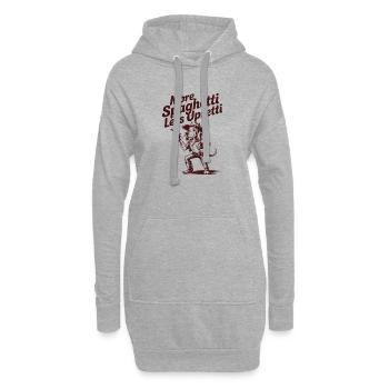 Mehr Spaghetti Weniger Upsetti - Hoodie-Kleid - Grau meliert - Vorne