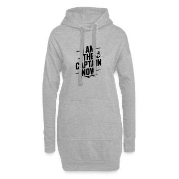 I Am The Captain Now - Hoodie Dress - heather grey - Front