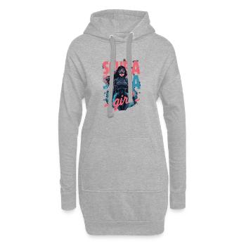 Scuba Girl Taucherin Design - Hoodie-Kleid - Grau meliert - Vorne