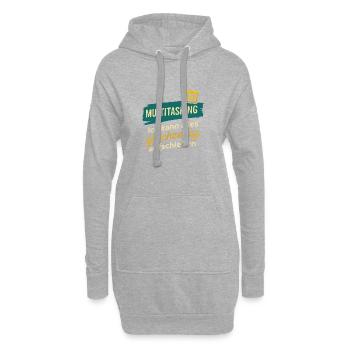 Multitasking – Alles gleichzeitig aufschieben - Hoodie-Kleid - Grau meliert - Vorne