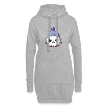 Winter Eskimo Baby Winterlich - Hoodie-Kleid - Grau meliert - Vorne