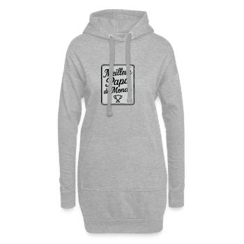 Der beste Vater der Welt - Vatertag - Geschenk - Hoodie-Kleid - Grau meliert - Vorne