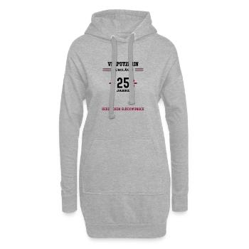 Plâtrier 25e anniversaire 25e anniversaire de l’entreprise - Sweat-shirt à capuche long Femme - gris chiné - Devant