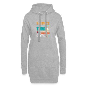 Science Scientifique Chimie - Sweat-shirt à capuche long Femme - gris chiné - Devant