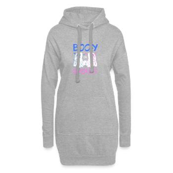 Halloween Gender Reveal - Hoodie-Kleid - Grau meliert - Vorne