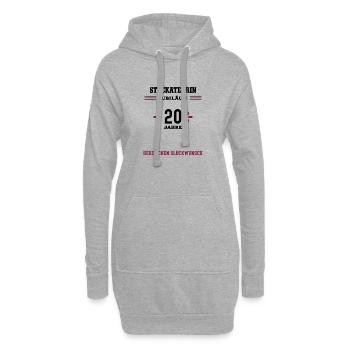 Plâtrier 20 ans 20e anniversaire plâtrier - Sweat-shirt à capuche long Femme - gris chiné - Devant